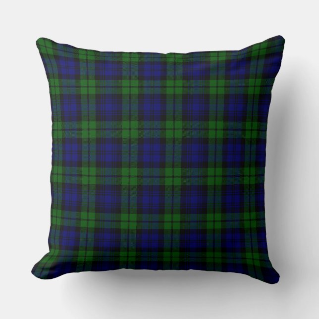 Blackwatch Tartan Campbell-Clan Kissen (Vorderseite)