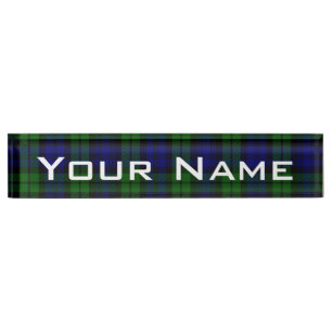 Blackwatch Tartan Campbell Clan Namensplakette