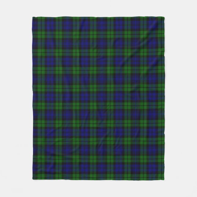 Blackwatch Tartan Fleecedecke (Vorderseite)