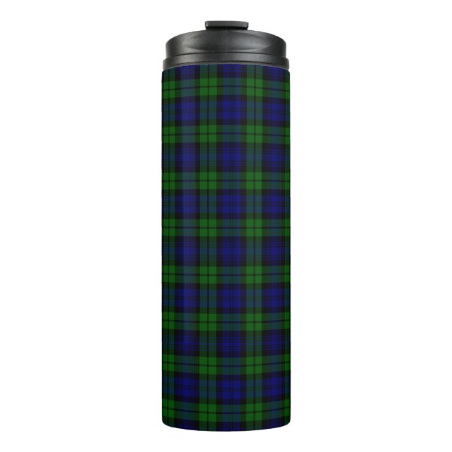 Blackwatch Tartan Kariert Thermosbecher (Vorderseite)