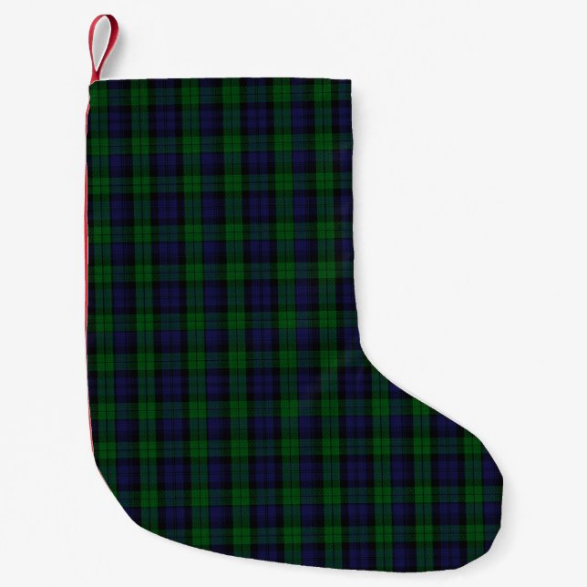 Blackwatch Tartan Kleiner Weihnachtsstrumpf (Vorderseite)
