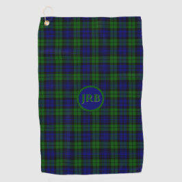 Blackwatch Tartan Personalisiert Golfhandtuch