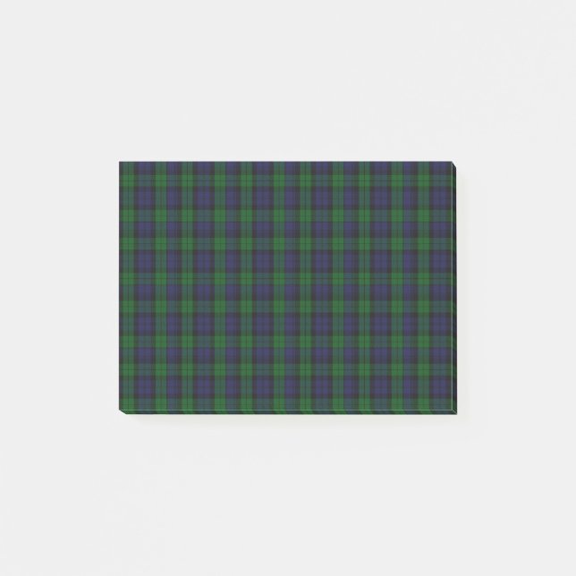 Blackwatch Tartan Post-it Klebezettel (Vorderseite)