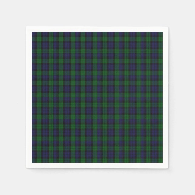 Blackwatch Tartan Serviette (Vorderseite)
