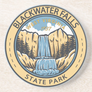 Blackwater Falls Staat Park West Virginia Abzeiche Getränkeuntersetzer