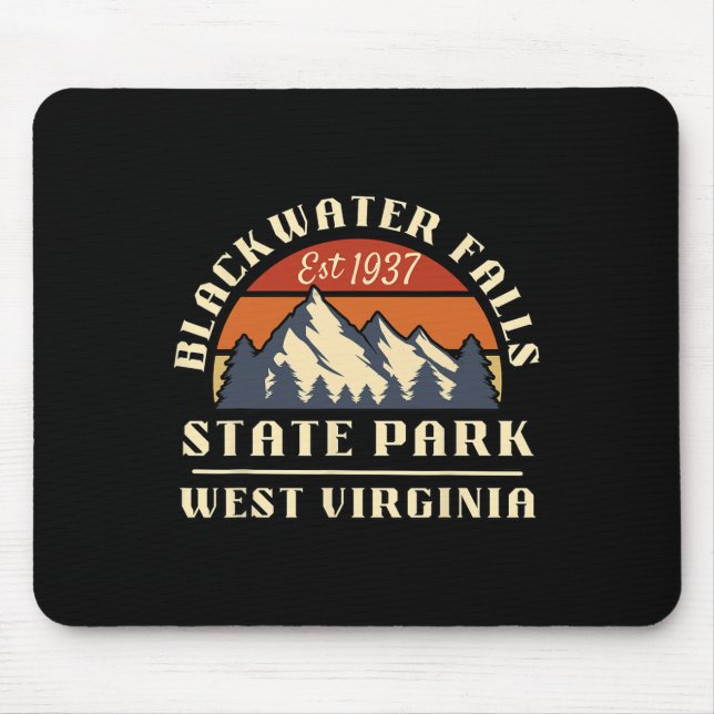 Blackwater Falls State Park West Virginia Berg Mousepad (Vorne)