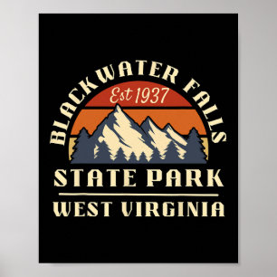 Blackwater Falls State Park West Virginia Berg Poster