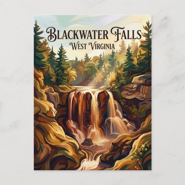 Blackwater Falls State Park West Virginia Postkarte (Vorderseite)