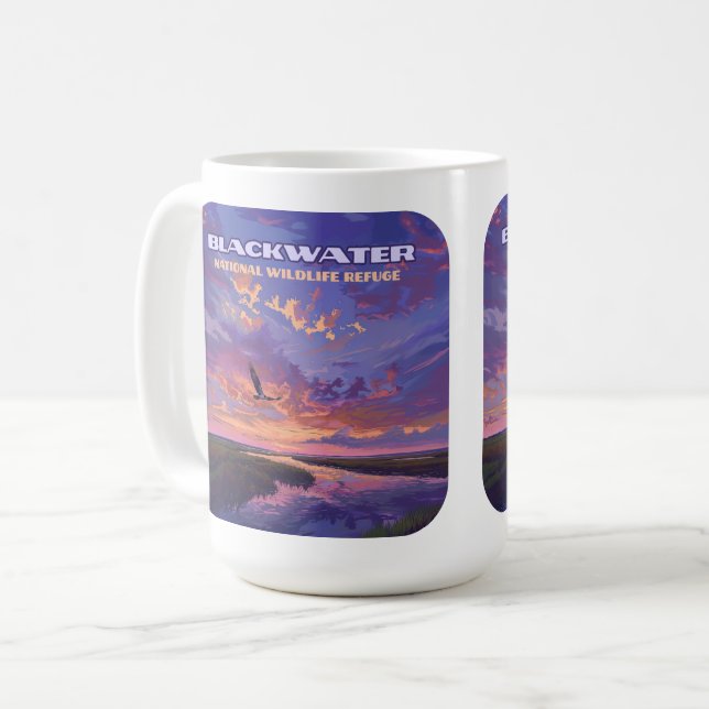 Blackwater National Wildlife Refugium Park Marylan Kaffeetasse (Vorderseite Links)