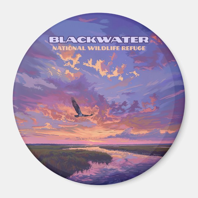 Blackwater National Wildlife Refugium Park Marylan Magnet (Vorne)