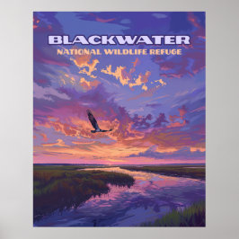 Blackwater National Wildlife Refugium Park Marylan Poster