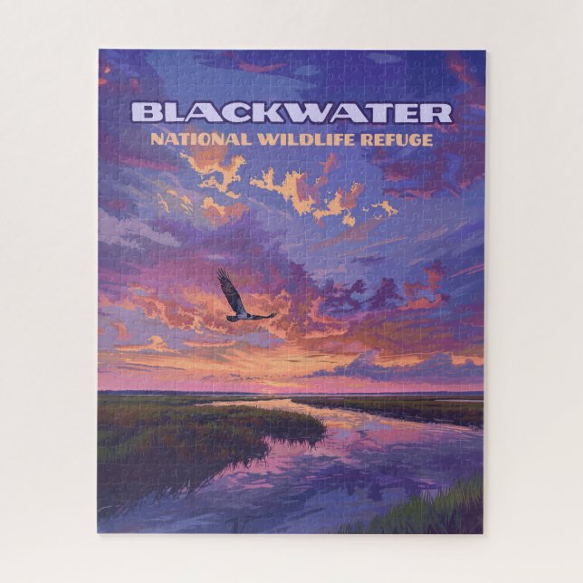 Blackwater National Wildlife Refugium Park Marylan Puzzle (Vertikal)
