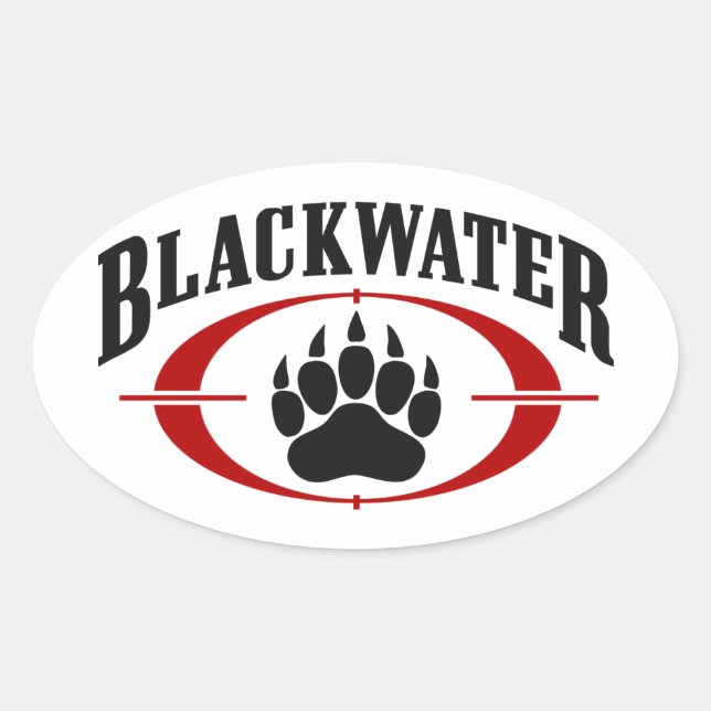 Blackwater Ovaler Aufkleber (Vorderseite)