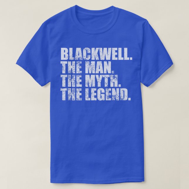Blackwell Familienname Blackwell Nachname Name T-Shirt (Design vorne)