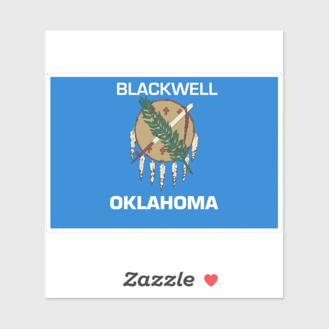 Blackwell Oklahoma Aufkleber (Blatt)