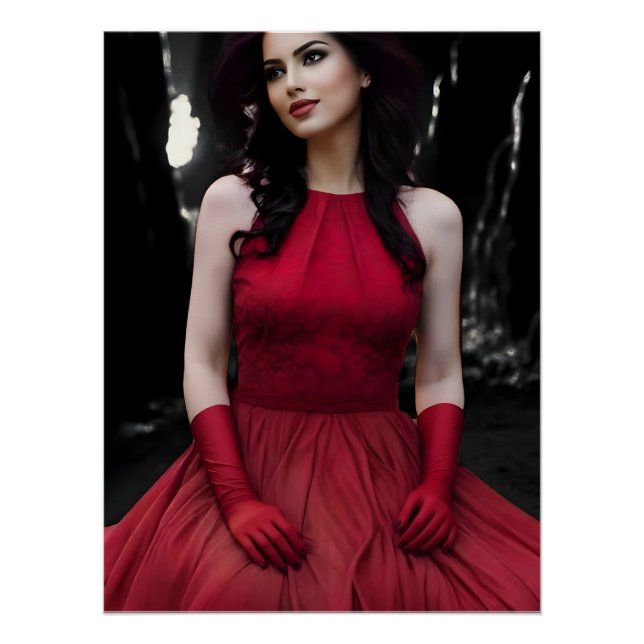 BlackWhiteRed glossy poster (Vorderseite)