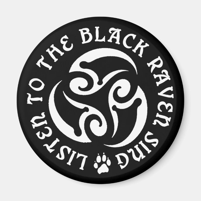 Blackwolf Majik - Raven Goddess Sing Magnet (Vorne)