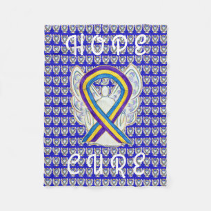 Bladde Cancer Awareness Ribbon Soft Chemo Blankets Fleecedecke