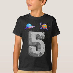 Blade in den Weltraum 5 Jahre alt 5. Geburtstag T-Shirt