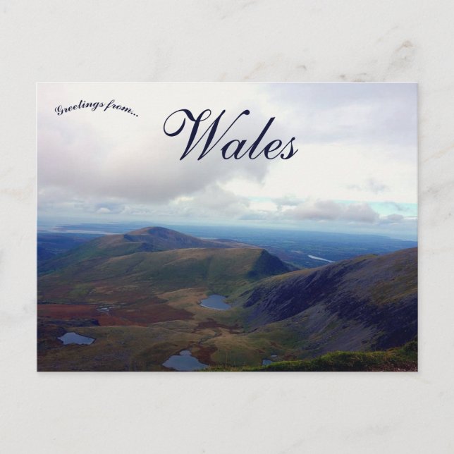 Blaenau Ffestiniog Snowdonia Nationalpark Wales Postkarte (Vorderseite)
