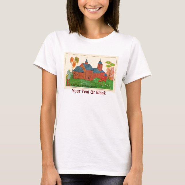 Blagoveshchenskoye Wood Russian Church T-Shirt (Vorderseite)