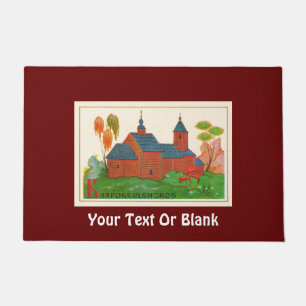 Blagoveshchenskoye Wood Russische Kirche Fußmatte