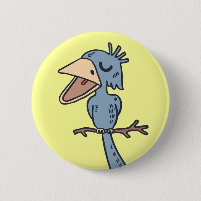 Blah Blah Bird Button (Vorderseite)