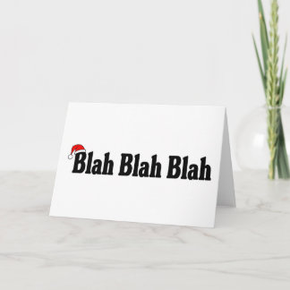Blah Blah Blah Christmas Feiertagskarte