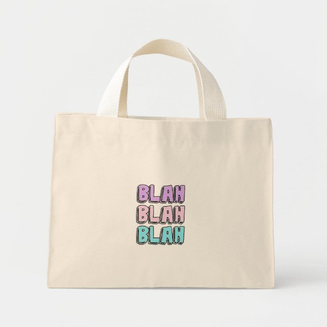 BLAH BLAH BLAH DESIGN MINI STOFFBEUTEL (Vorne)