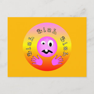 Blah Blah Blah Postkarte