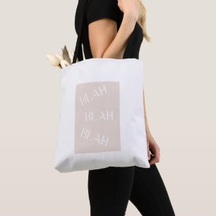 Blah Blah Blah Tragetasche – Lustiges Minimalistis