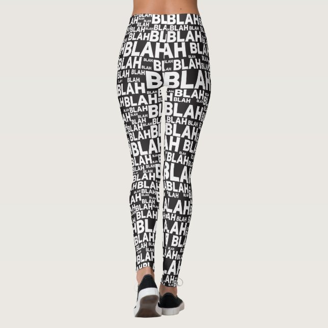 Blah Blah Designmuster BIG BUNDLE Leggings (Rückseite)