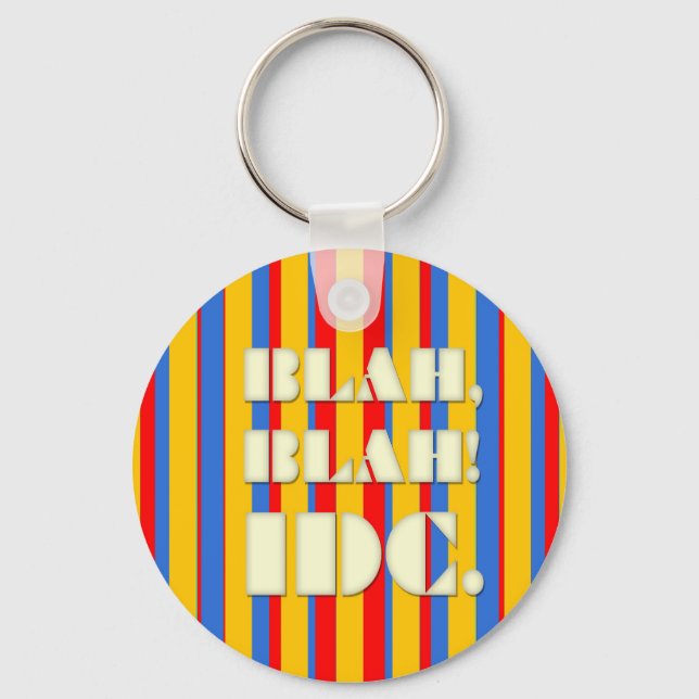 BLAH, BLAH! IDC-Schlüsselanhänger Schlüsselanhänger (Vorderseite)