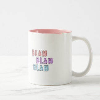 Blah Blah Kaffee-Tasse Zweifarbige Tasse