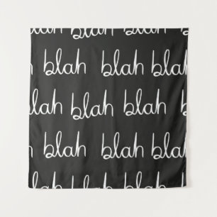 Blah blah nahtloses Muster. Wandteppich