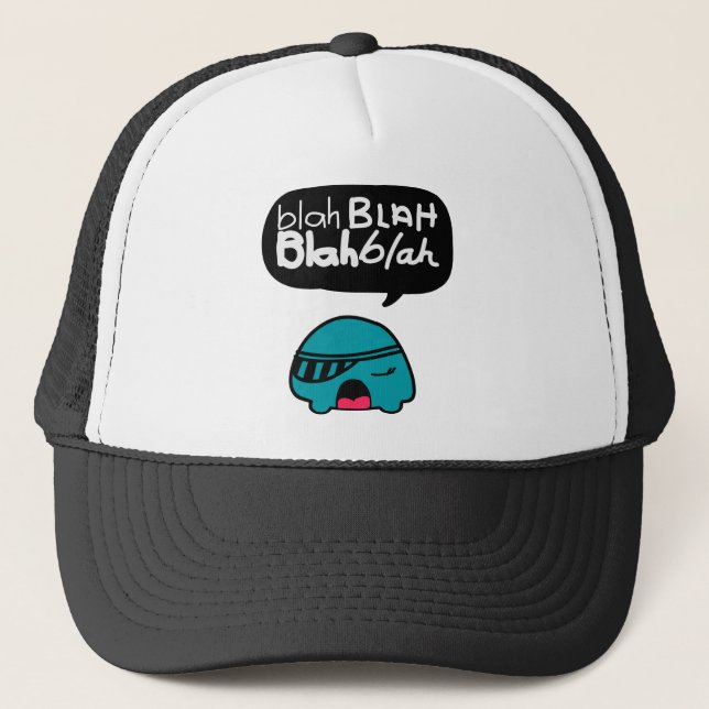 Blah Blah Truckerkappe (Vorderseite)