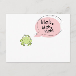 Blah Frog Postkarte
