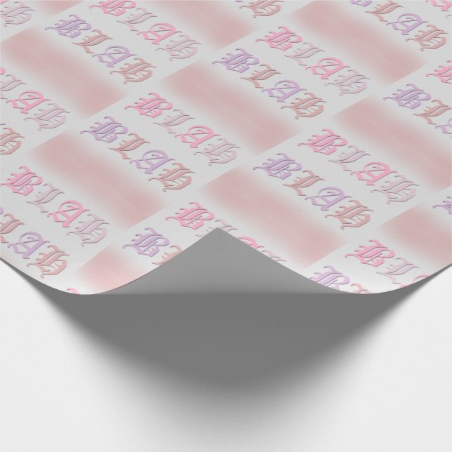 Blah rosa lila und sandfarben geschenkpapier (Ecke)