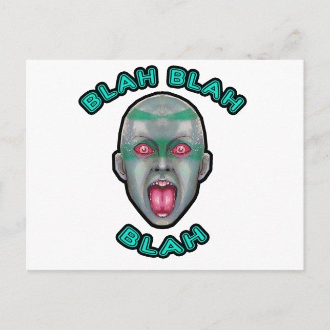 BLAHBLAHBLAH POSTKARTE (Vorderseite)