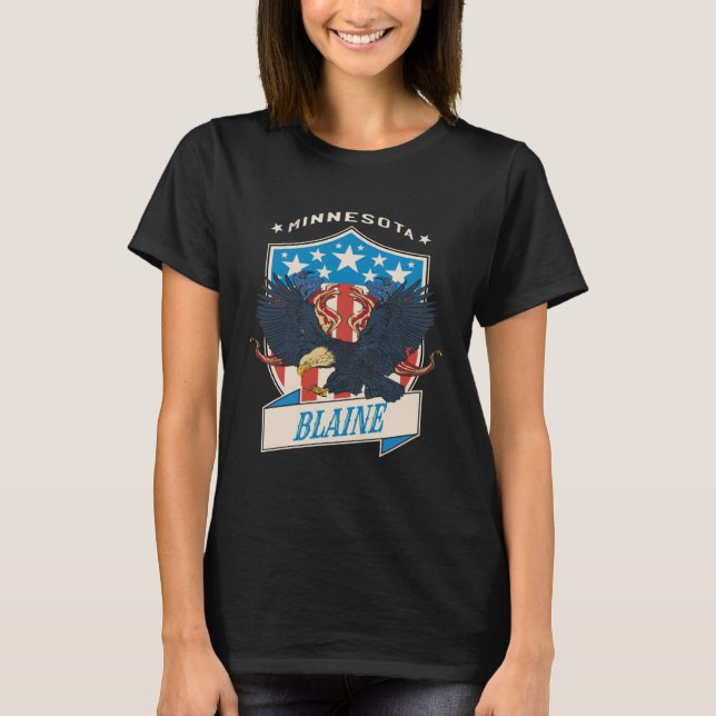 Blaine City National Minnesota Day T-Shirt (Vorderseite)