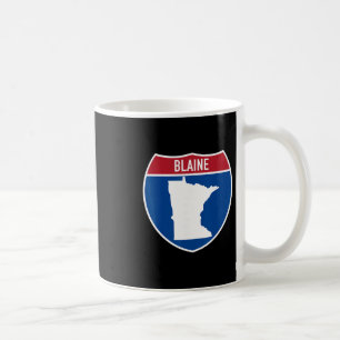 Blaine Minnesota Karte Highway Interstate Schild S Kaffeetasse