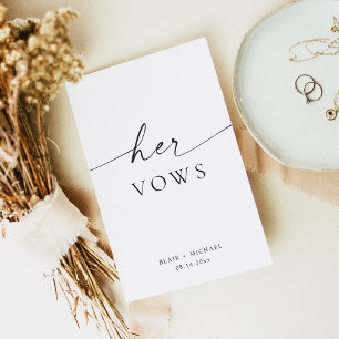 BLAIR Boho Minimalistisch ihre Eheschließungskarte Karte