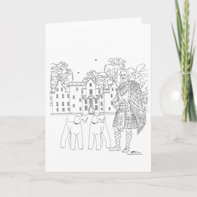 Blair Castle Scotland Card Karte (Vorderseite)