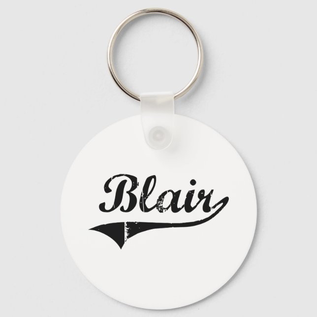 Blair Classic Style Name Schlüsselanhänger (Vorderseite)