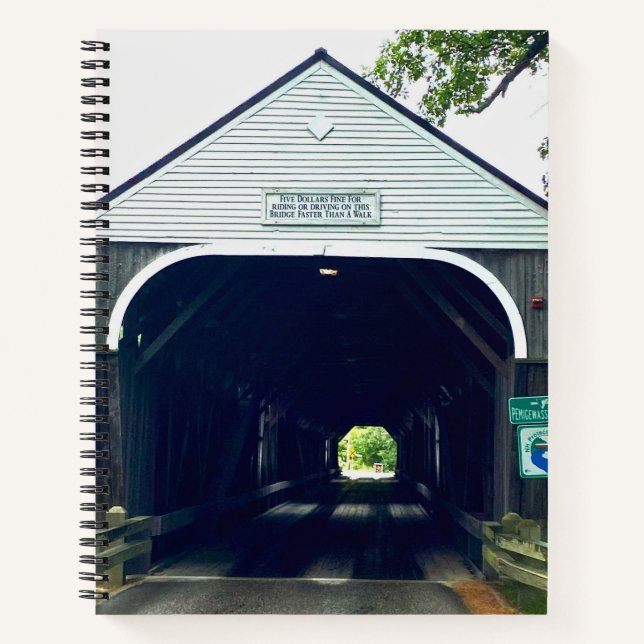 Blair Covered Bridge Notizbuch (Vorderseite)