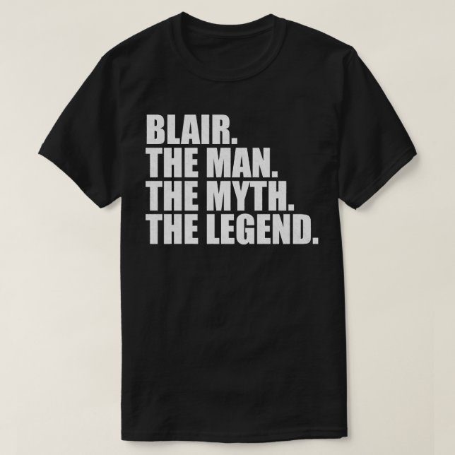 Blair Familienname Blair Nachname Blair Surna T-Shirt (Design vorne)