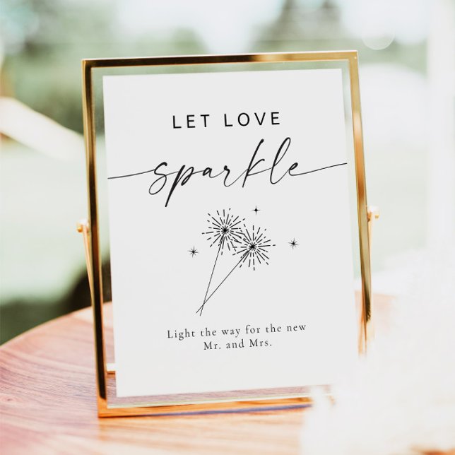 BLAIR Modern Bohemian Wedding Sparkler Send Off Poster (Von Creator hochgeladen)