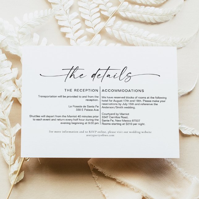 BLAIR Modern Bohemische Einfachtkarte Einladung (Von Creator hochgeladen)