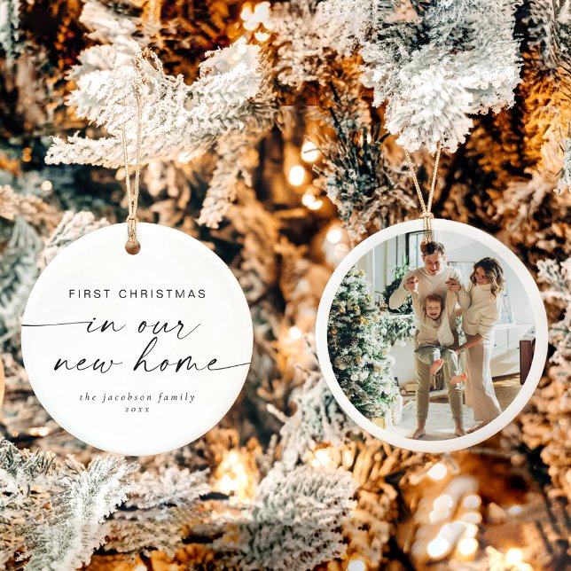 BLAIR Modern Minimal 1. Weihnachten in unserer neu Keramik Ornament (Von Creator hochgeladen)