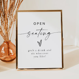 BLAIR Moderne Bohemische Hochzeitssitze Poster